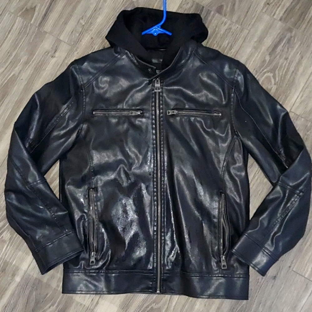 Guess Fqux Leather Jacket